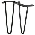 thumbnail image 4 of ULTNICE Hair Pin Table Legs Metal Black for Mini Desk Home Use 2Pcs 11.9X6.3X1In, 4 of 8