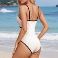 thumbnail image 4 of WAYUTE Womens Swimsuits One Piece Square Neck Solid Color Bathing Suit for Beach Vacation Summer Swimwear Comfortable Swimsuits, 4 of 8
