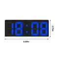 thumbnail image 3 of Qonioi LED Digital Alarm Clock, Large Display Desktop Clock with Temperature Date, Bedside Alarm Clock White Frame, 3 of 7