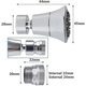 thumbnail image 3 of 2-funct Hand Er 2-flow Faucet Aerator With Aerator-faucet Attachment Swivel Er With 360 Swivel Er Aerator -saving Jet, 3 of 5