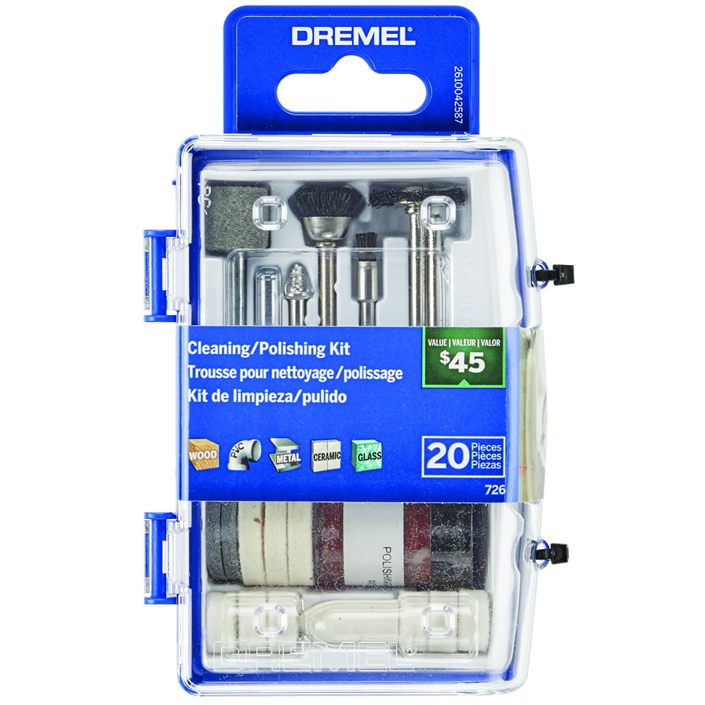 Dremel 72602 20 PC Cleaning/Polishing Rotary Accessory Micro Kit