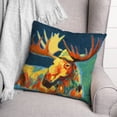 thumbnail image 3 of Creative Products Colorful Moose 18x18 Spun Poly Pillow, 3 of 3