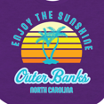thumbnail image 4 of Inktastic Summer Enjoy the Sunshine Outer Banks North Carolina in Blue Boys or Girls Baby Bib, 4 of 4