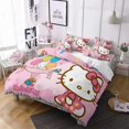 thumbnail image 1 of Hot Hello Kitty Comforter Cover Set Bedding Set Digital Printed Bedding Suit EU/US Size Spring Comfortable Household Supplies, 1 of 7