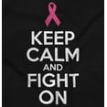 thumbnail image 2 of Keep Calm And Fight Breast Cancer BCA Women's Plus Size Graphic Tee Brisco Brands 2X, 2 of 5