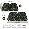 thumbnail image 3 of Haiem Retro Truck Car Windshield Sun Shade - Blocks UV Rays Sun Visor Protector, Sunshade to Keep Your Vehicle Cool, Universal Fit SUV Van Sedan-Medium, 3 of 7