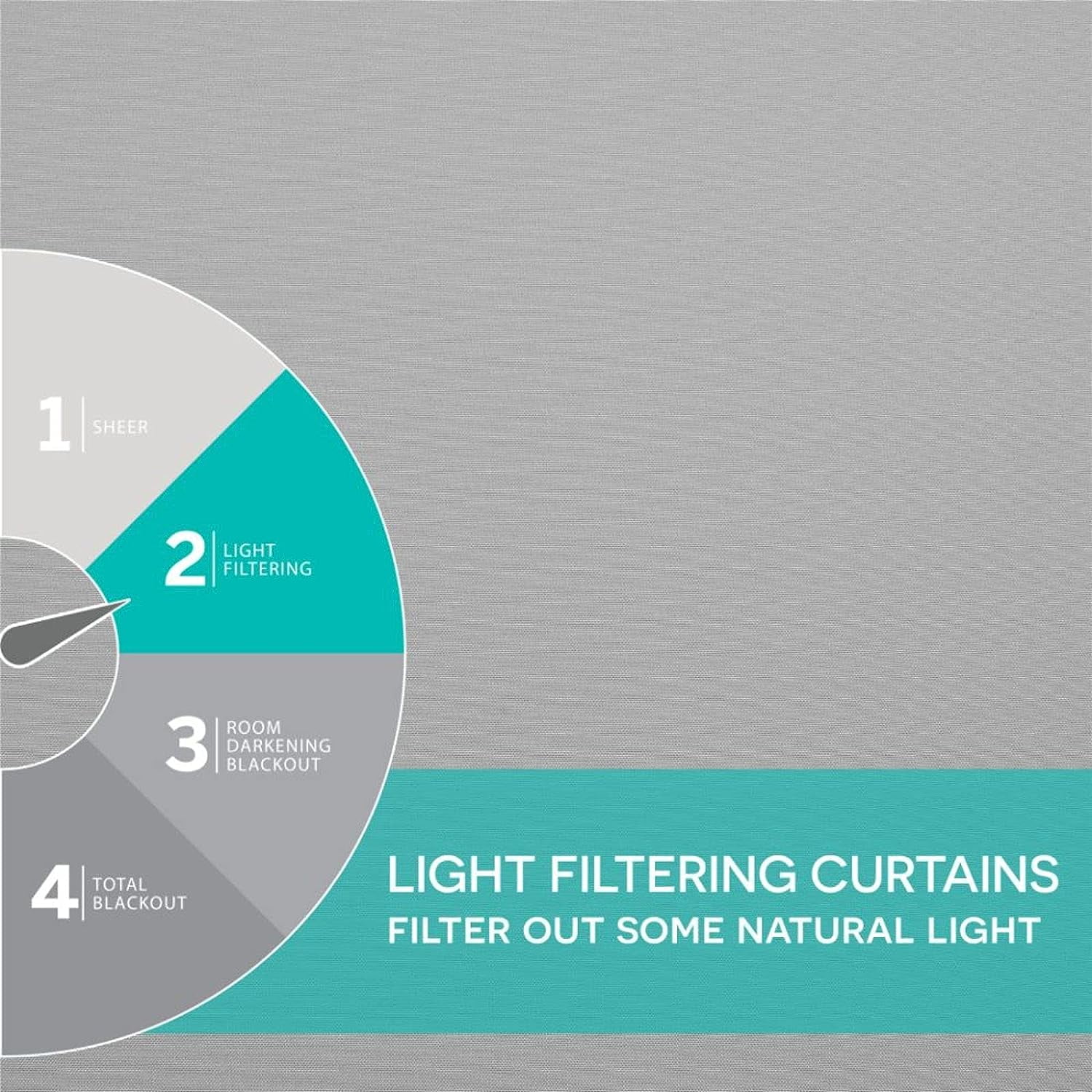 Exclusive Home Cabana Solid Indoor/Outdoor Light Filtering Hook-and-Loop Tab Top Curtain Panel Pair, 54"x63", Cloud Grey