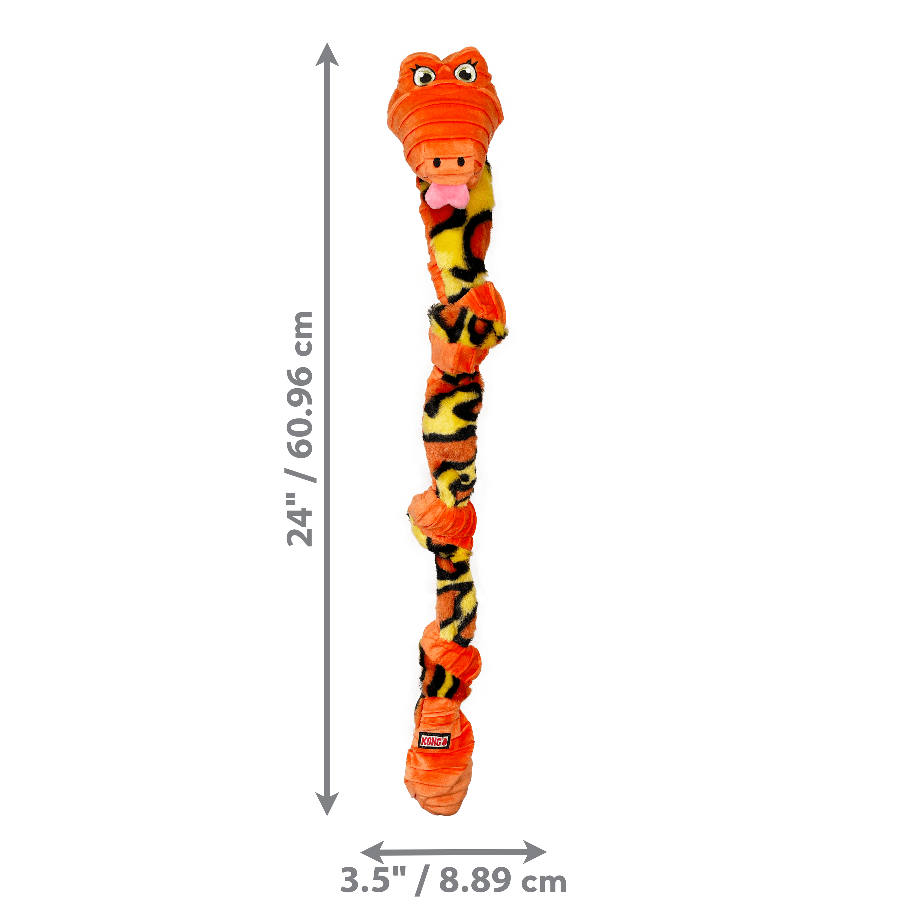 KONG® Knots Squeaker Dog Toy, Snake, Medium/Large