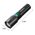thumbnail image 3 of Linterna Led Usb Recargable Ganfancp Pantalla Digital Inteligente Alta Potencia Zoom Telescópico Lámpara de Mano Portátil Ofertas Flash Cable de Datos X1, 3 of 7
