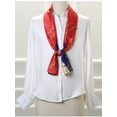 thumbnail image 2 of INSPIRAR CHIC Bufanda Larga Fina de Cadena con Rayas y Lunares para Mujeres, Pañuelo para el Cuello, Diadema Roja 147*13cm/57.87*5.12"(L*W), 2 of 7