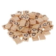 thumbnail image 1 of 100 mini bloques de madera con forma de cubo, rompecabezas, artesanía, azulejos con estampado de corazón, adorno para boda, fiesta, decoración del hogar, 20 mm Natural, 1 of 9
