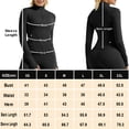 thumbnail image 3 of KEFIRLILY Shirts For Women High Elastic Sports Jacket Standing Collar Slim Zip Up Yoga Top Womens Long Sleeved Standing Collar Top Shirt with Thumb Holes, 3 of 8