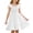 White, variant on ZOYOEN Girls Swing Dress- Square Neck Summer Cute Ruffle Short Sleeve Kids Casual Dress Purple Size 5-12