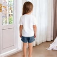thumbnail image 6 of BLTIBY Girls Boys Casual Shorts Toddler Cotton Shorts Summer Lightweight Elastic Waisted Short Pants Blue 1-2 Years, 6 of 8