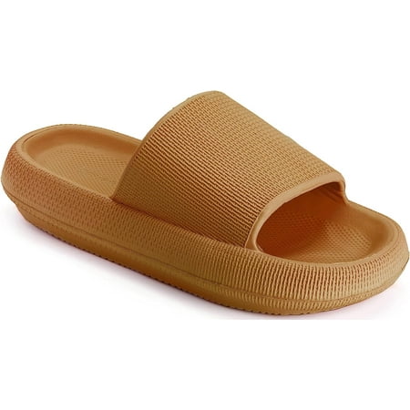 

Joomra Pillow Slippers for Women and Men Non Slip Quick Drying Shower Slides Bathroom Sandals | Ultra Cushion | Thick Sole