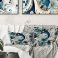 thumbnail image 3 of Designart "Alluring Nautical Paisleys VIII" Paisley Printed Throw Pillow, 3 of 5