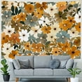 thumbnail image 4 of JRXY 60s 70s Hippie Flowers Tapestry - High-Quality Short Plush, Soft and Lightweight Painting, 4 of 6