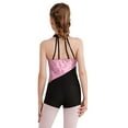 thumbnail image 2 of Haitryli Kids Girls Sleeveless Sequins Dance Leotards Gymnastic Bodysuit One Piece Romper Jumpsuit Dancewear Pink 14, 2 of 7