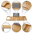 thumbnail image 4 of Casafield Bathtub Caddy, Expandable Bamboo Bath Tray and Tub Organizer, 4 of 7