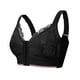 thumbnail image 1 of Gibobby Brasier Deportivo con Cierre Frontal Ropa interior fina deompleta para mujer, sujetador deportivo inalámbrico con botón frontal de sujetadores de talla grande(Negro,34/75C), 1 of 5