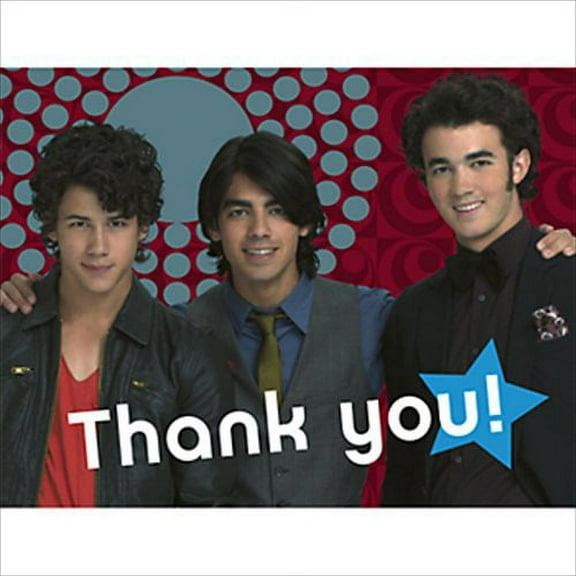 Jonas Brothers Thank You Notes w/ Env. (8ct)