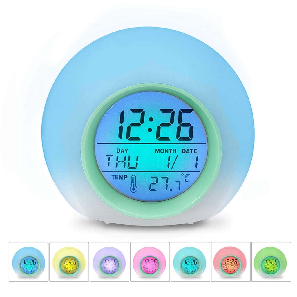 SZELAM Digitale Wanduhr Großes Display – 11,4 Zoll, Mit Fernbedienung, Temperatur, Datum, Wecker