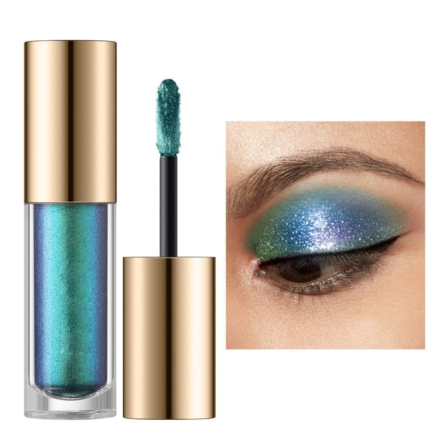 New Colorful Color Changing Liquid Eye Shadow Dura Ble Wate Rproof And Powder Makeup Girl 4.8Ml, Makeup Eye Shadow