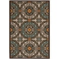 thumbnail image 5 of SAFAVIEH Veranda Durga Geometric Indoor/Outdoor Area Rug, Chocolate/Cream, 3' x 3' Round, 5 of 5