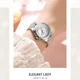 thumbnail image 3 of Relojes De Cuarzo Simples Para Mujer Curren 9091 Color De La Correa Blanco, 3 of 8