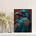 thumbnail image 2 of Mystical Raven Canvas Art, Black Crow Portrait, Gothic Bird Home Wall Decor, 2 of 8