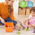 thumbnail image 6 of ECR4Kids Scoop Front Storage Bins, Multipurpose Organization, Orange, 10-Piece, 6 of 9