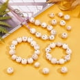 thumbnail image 2 of 100pcs 5 Styles Face Wood Beads 15~18mm Wooden Beads with 4~5mm Hole Spacer Beads Wooden Loose Bead for Angel Head DIY Bracelet Necklace Jewelry Macrame Hair Crafts Christmas Decor, 2 of 9