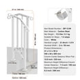 thumbnail image 5 of KFFKFF Outdoor Handrails for 1-2 Steps, Stair Hand Rail Kit with Installation Tools, Durable Carbon Steel Railings, Ideal for Seniors, Suitable for Concrete Steps, Porches & Decks, White Arch Design, 5 of 9