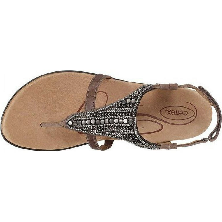 Women s Aetrex Sheila Thong Sandal Walmart