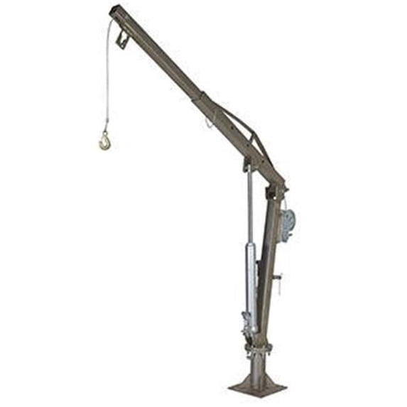 Vestil Manufacturing WTJ-4-G-DC DC Powered Winch Operated Truck Jib Crane - Galvanized, 2000 lbs