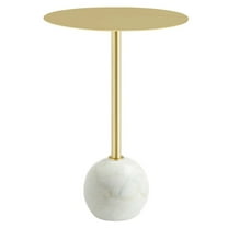 Coffee Sofa Side Table, White Black, Wood, Round, Living Kitchen Cafe Bistro Hospitality Restaurant, Modern Contemporary HB36384