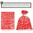 thumbnail image 3 of Gift Wrapping Bags,24pcs Christmas Drawstring Gifts Goody Bags with 1 Ribbon Ties Roll, Santa Holiday Treats Bags/Goodie Bag in Assorted Styles, 3 of 3