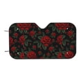 thumbnail image 4 of Uemuo Roses Pattern Accordion Car Windshield Sun Shade, Foldable Reflective Sun Visor for Car, Reflector Windshield Sunshade-Medium, 4 of 7