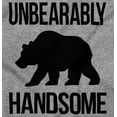thumbnail image 4 of Unbearably Handsome Funny Bear Pun Bodysuit Jumper Boys Infant Baby Brisco Brands 12M, 4 of 6