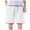 White, variant on Ymyiu Elastic Waist Shorts for Men Mens Casual Shorts Drawstring Shorts Stretch Elastic Waist Summer Beach Golf Shorts Size XL(Black, XL)