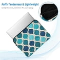 thumbnail image 2 of FORMRS 15-15.6 inch Laptop Sleeve Case Soft Carrying Quilted Computer Bag Cover, Blue Geometric Pattern, 2 of 7