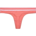 thumbnail image 2 of Women's Soft Cotton Lace No Show Thong Panty Pack of 12 - Various Styles, 2 of 3