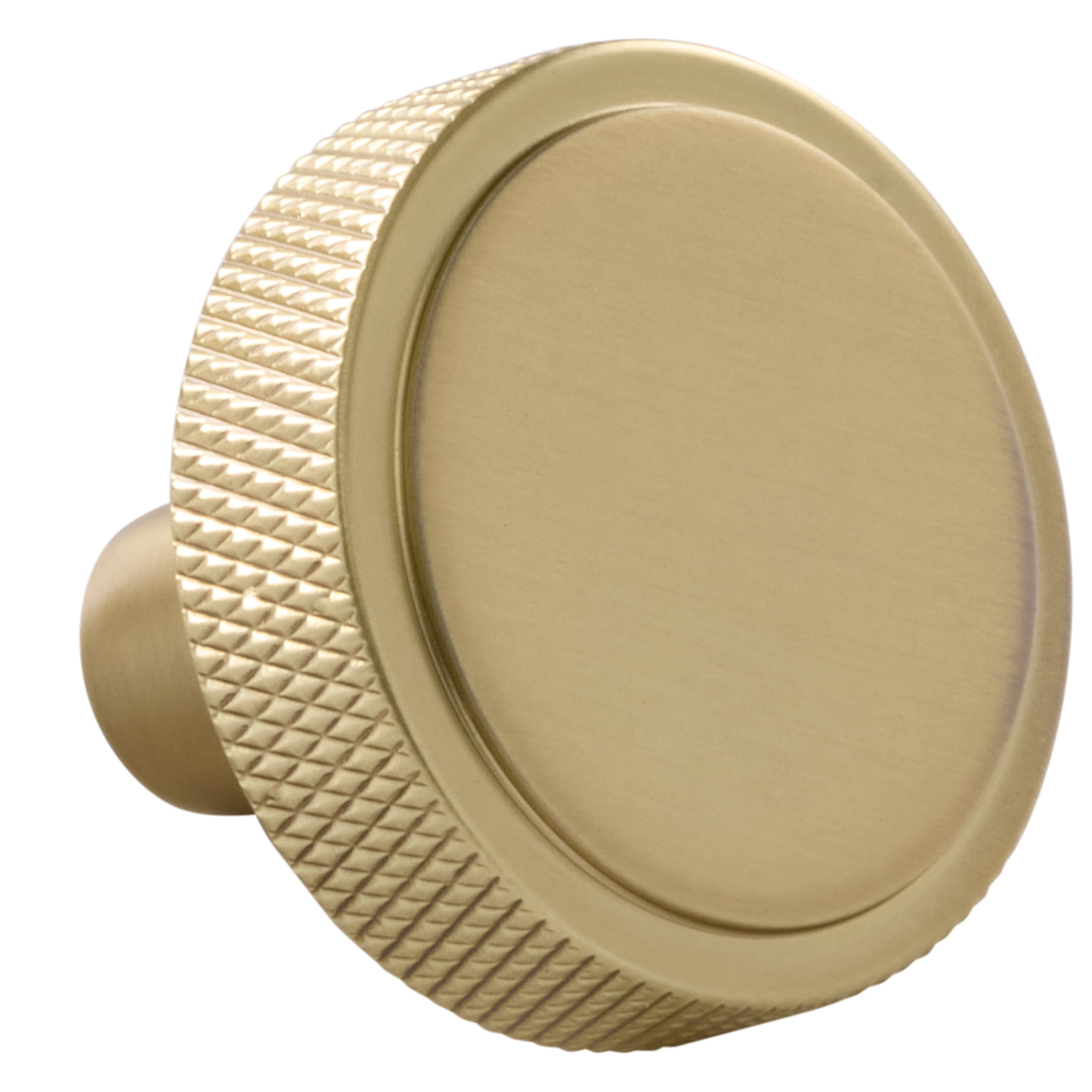 Better Homes & Gardens 1.18" Knurled Knob, 2 Pack, Brass