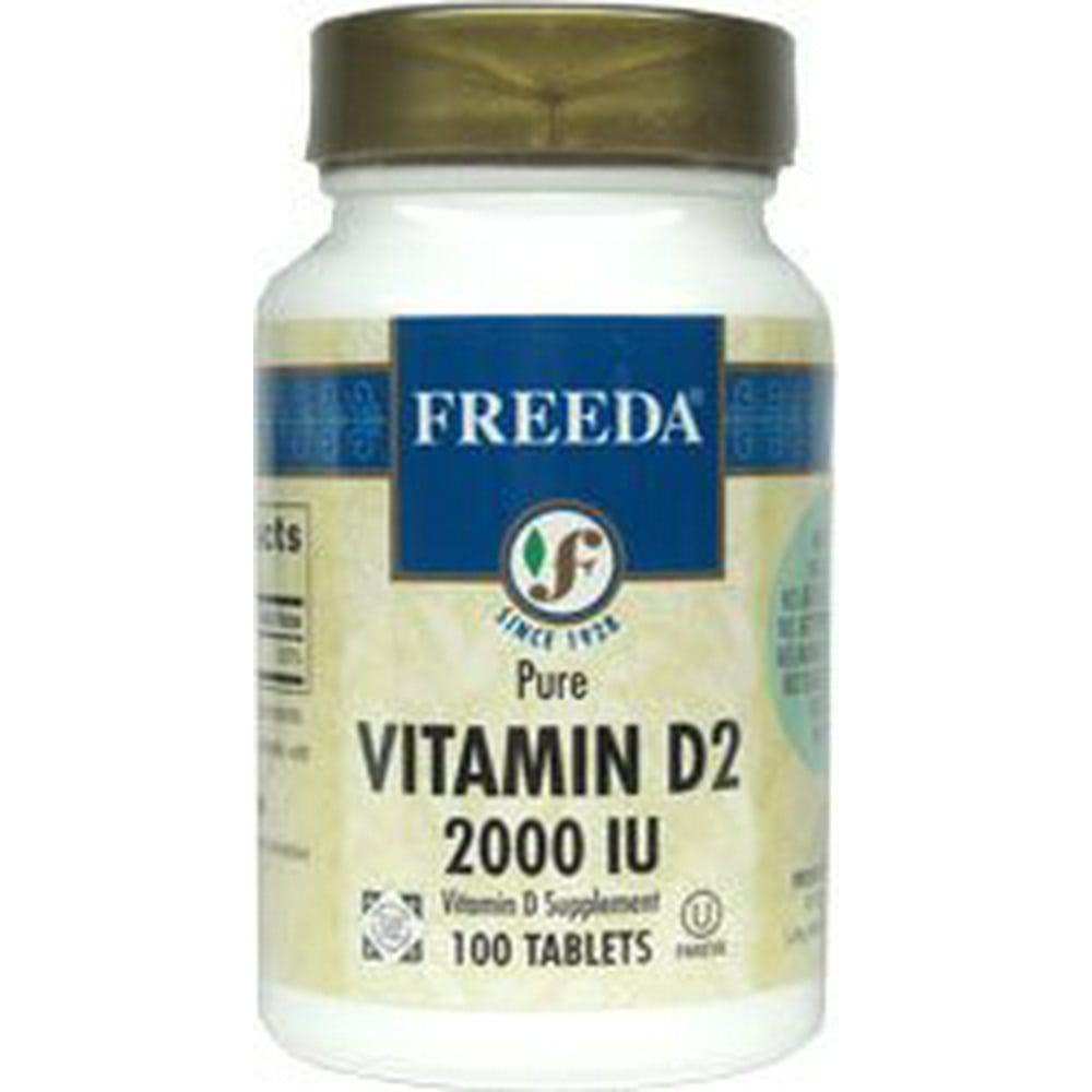 Freeda Kosher Vitamin D2 2000 IU 100 Tablets
