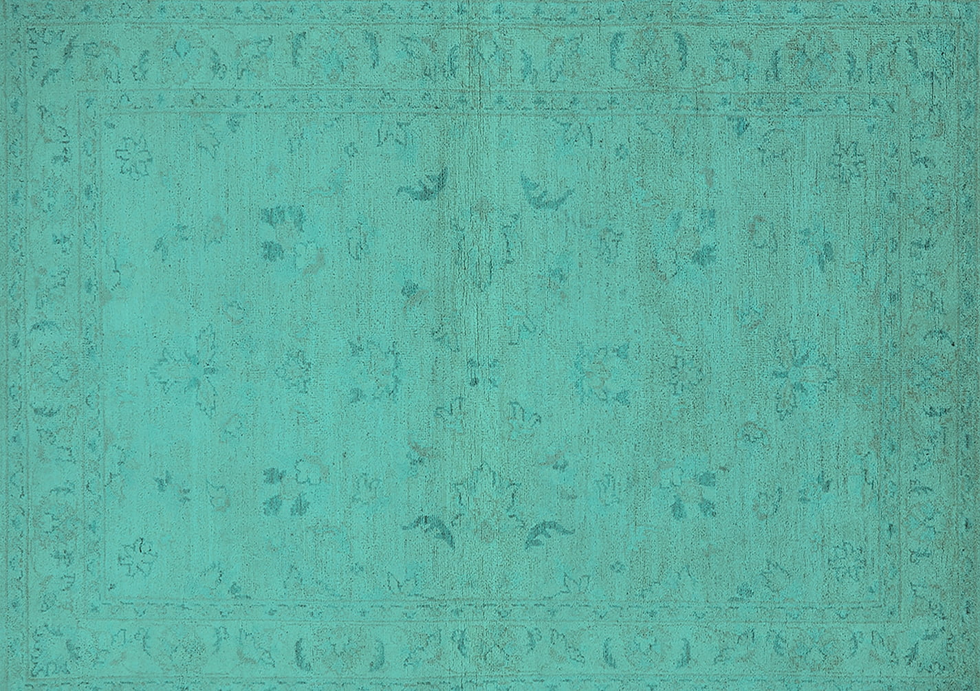Ahgly Company Indoor Rectangle Oriental Turquoise Blue Traditional Area ...