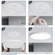 thumbnail image 4 of Lámpara de Techo de Espectro Completo 30W 3650LM, Luz variable 3000K-6500K, Amplio Voltaje 85-265V, panel LED Protector de Ojos, Adecuada para Iluminación Interior en Salones y Cocinas - 1 Paquete, 4 of 6