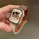 thumbnail image 1 of Adecuado para correa de Apple Watch, color de uña doble fina a juego, piel de vaca, pequeña cintura bárbara, correa de Apple Watch 9 8, 1 of 2