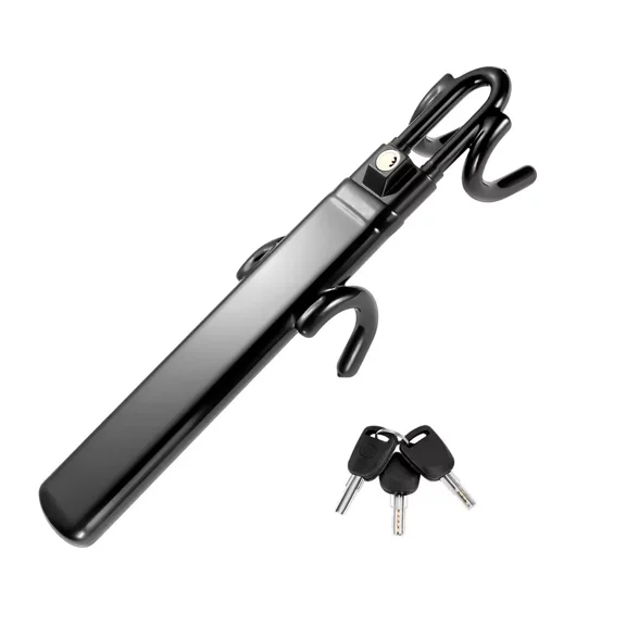HOM Steering Wheel Lock - Anti-Theft Device for Car Steering Wheel - Retractable Steering Wheel Lock for Cars - Fits Most Vehicles