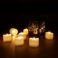 thumbnail image 3 of 12PCS Flickering Battery Operated LED Tealight Candles Homemory Flameless Votive Candles For Wedding Table Outdoor, 3 of 5