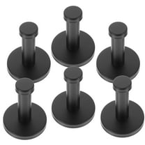 unbranded 6 Pcs Coat Hook Decorative Wall Hooks Room Mount Key Hangers Clothing Black